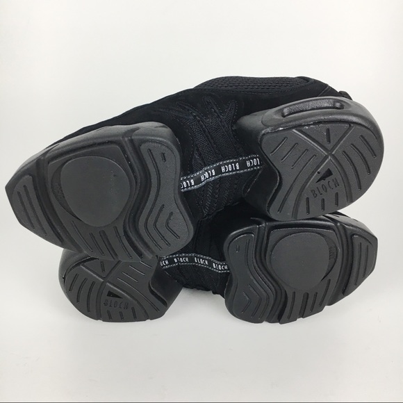 Bloch Women's Boost DRT Black Suede Mesh Split Sole Dance Sneakers Shoes 6.5 - Picture 7 of 8